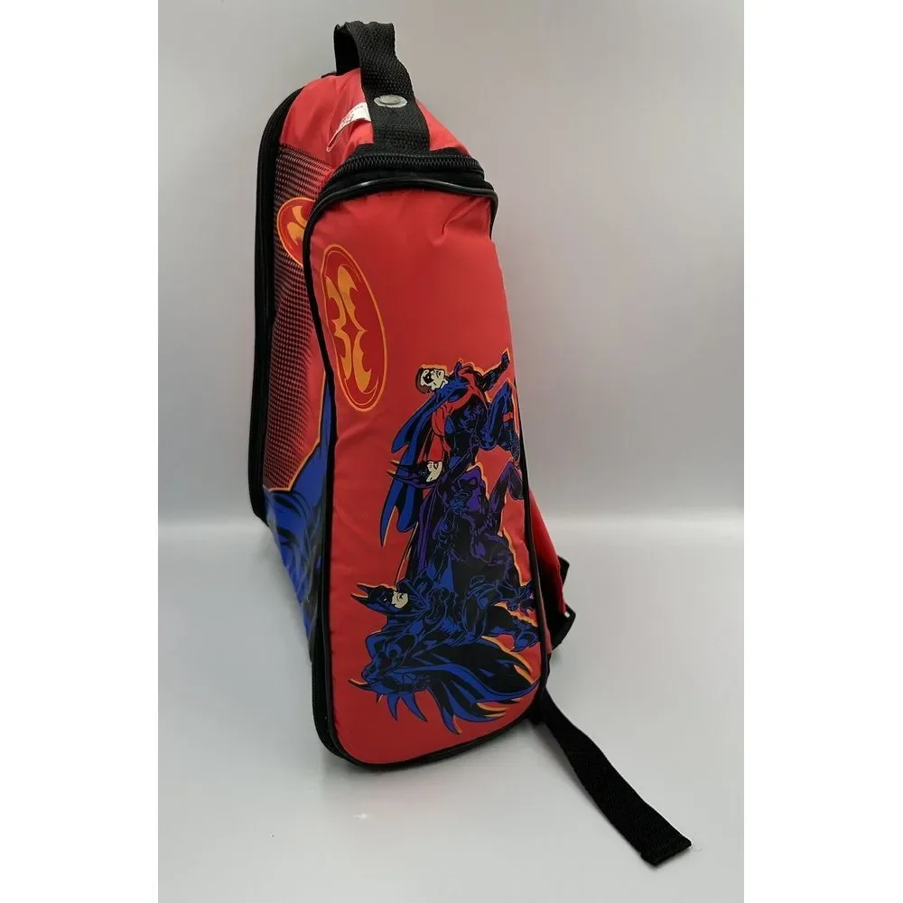 Vintage Batman Wiz too! 1990's Junior Locker Bag  Backpack Bookbag Carrying Case